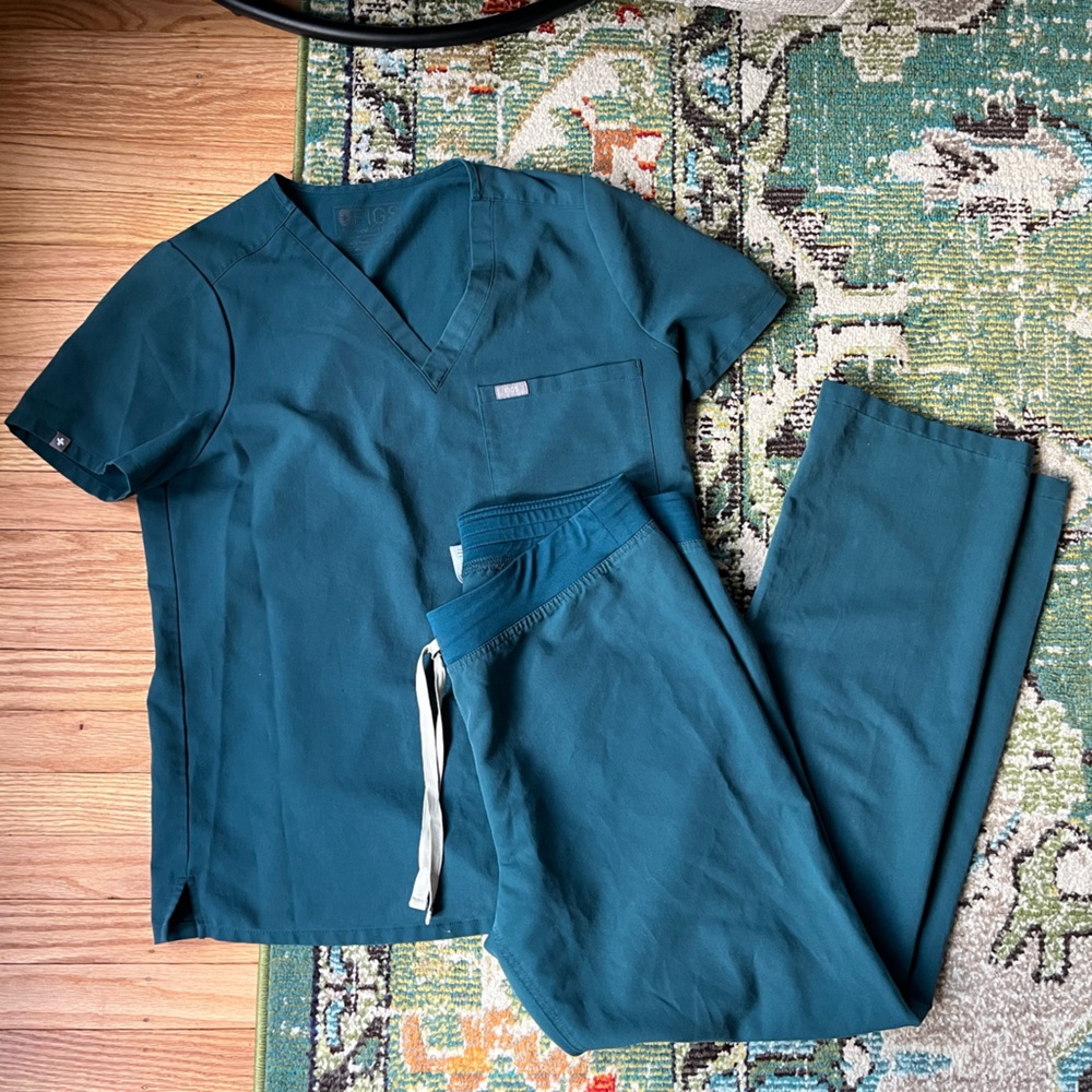 Figs Scrub Set Teal Catarina Livingston